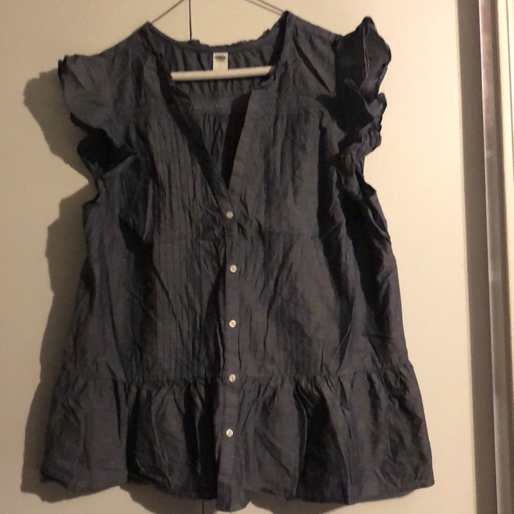 Girls sleeveless top | Navy tops, Navy